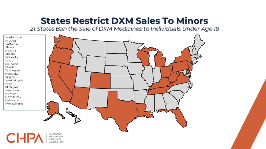 21 States Ban Sale DXM to Minors