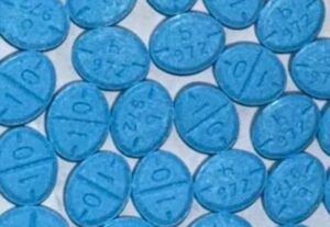 blue adderall pill