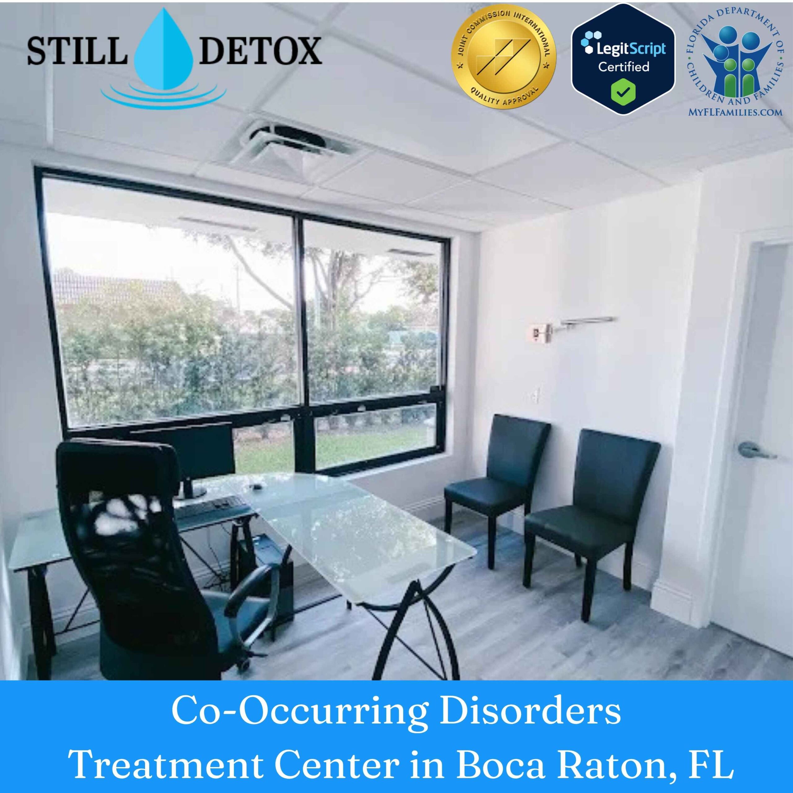 Private room at Still Detox dual diagnosis treatment center in Boca Raton, FL