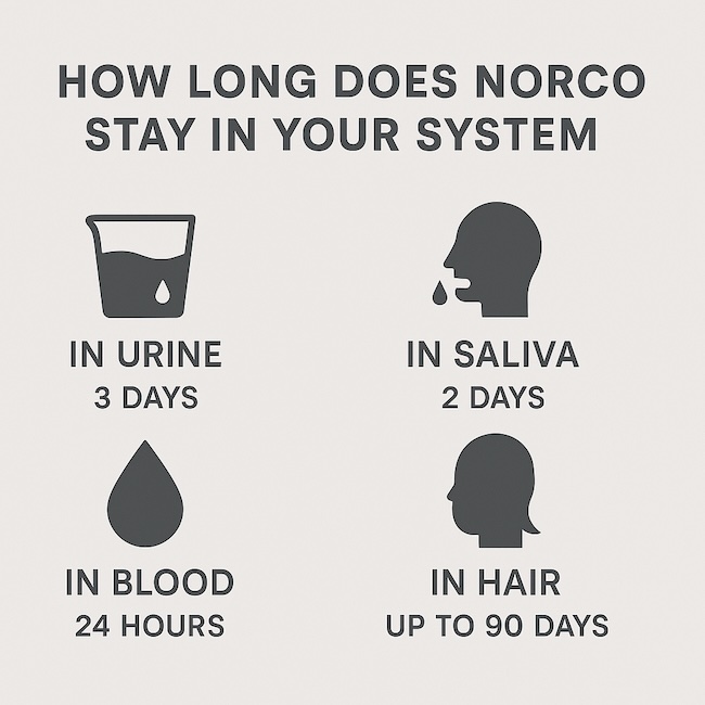 how long does norco stay in your system