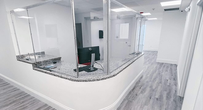 Reception area where new clients are admitted at Still Detox in Boca Raton