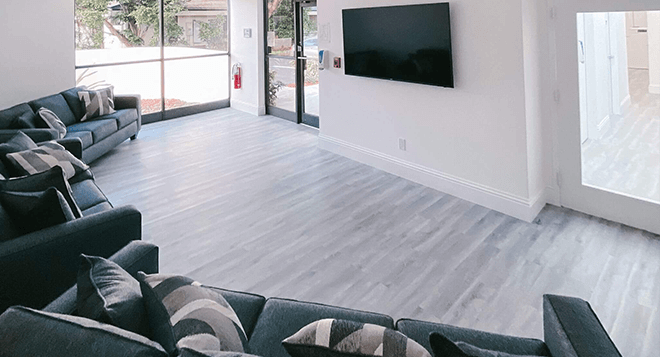Living room with couches at Still Detox in Boca Raton
