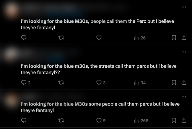 people searching for blues drugs on twitter