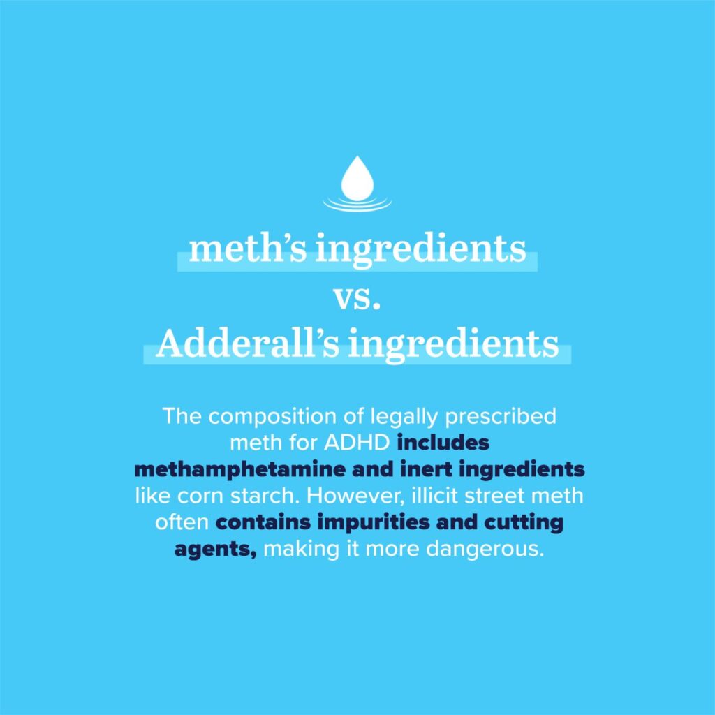 meth ingredients vs adderall ingredients