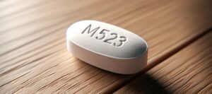 m523 white oval pill