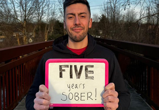 five year sober