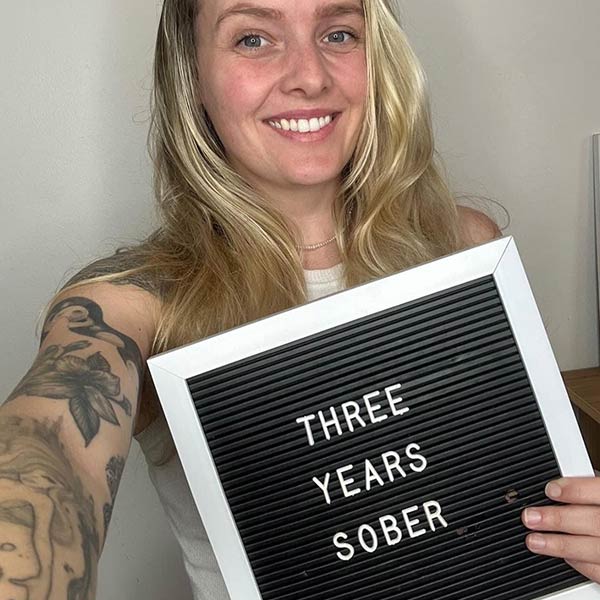 three years after sobriety photos