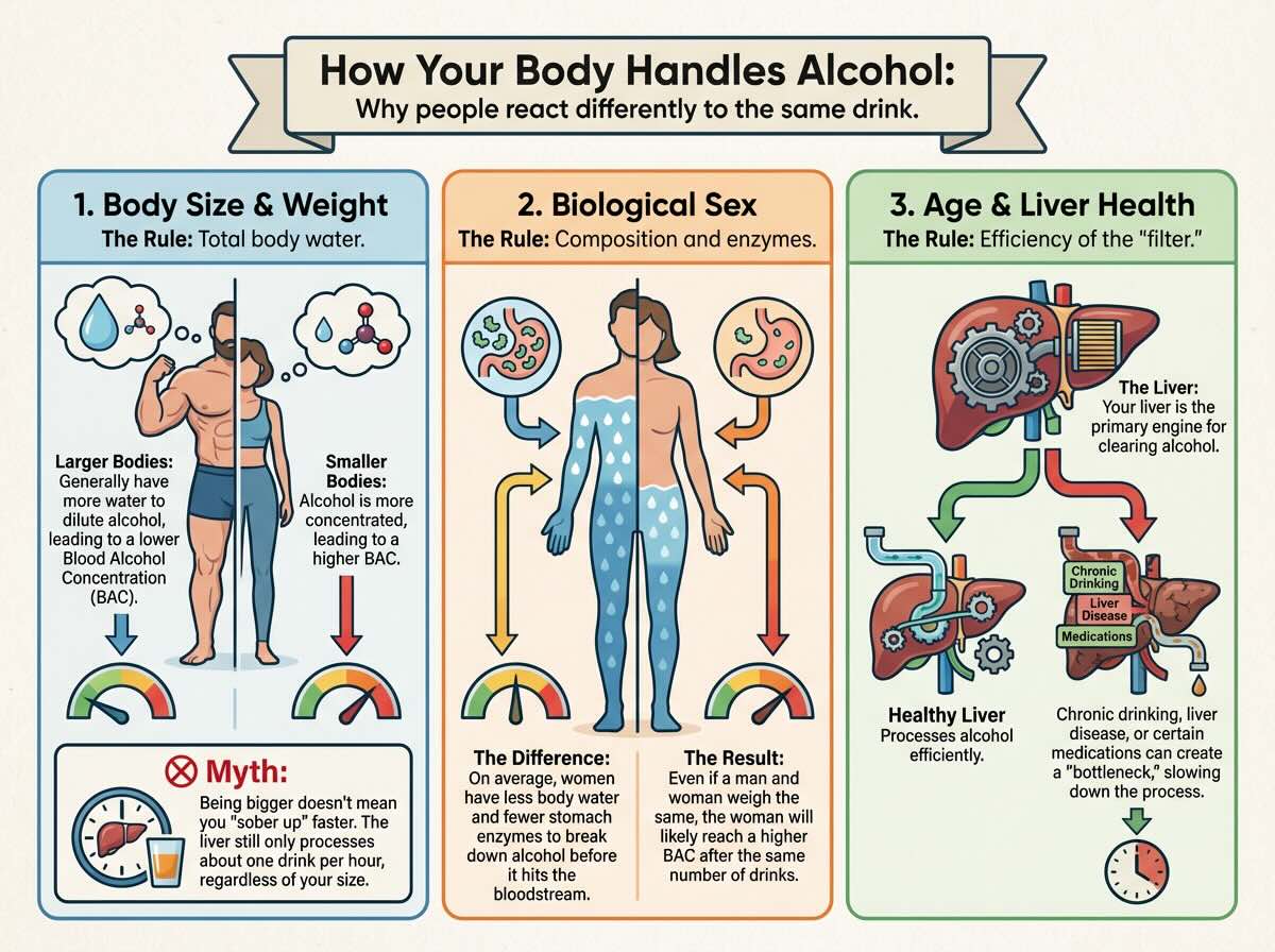 how your body handles alcohol