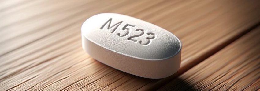 m523 white oval pill