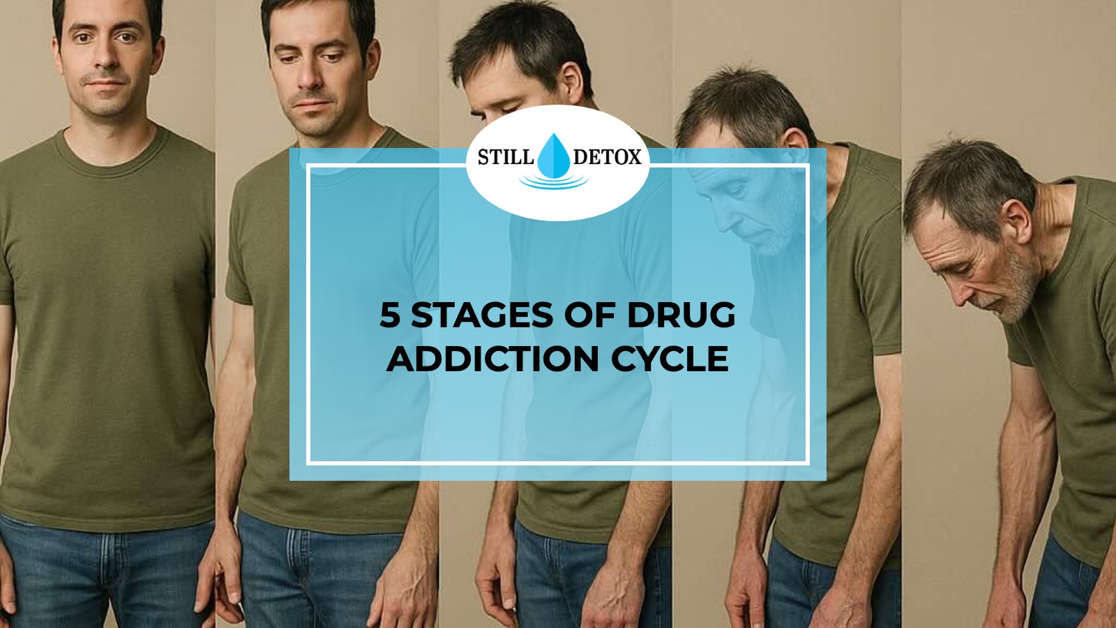 5 Stages Of Drug Addiction Cycle title card from Still Detox