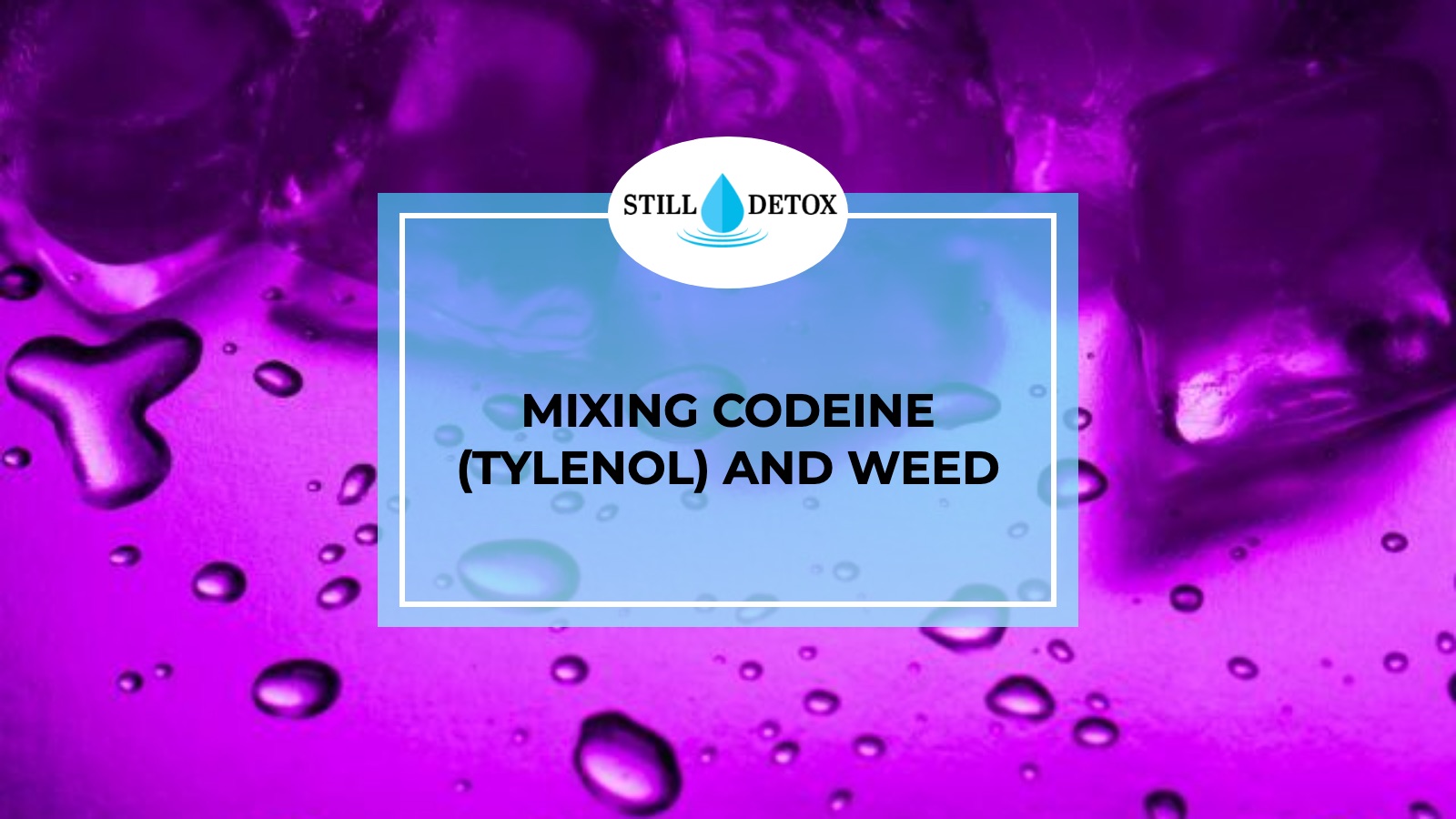 Mixing Codeine (Tylenol) and Weed title card from Still Detox