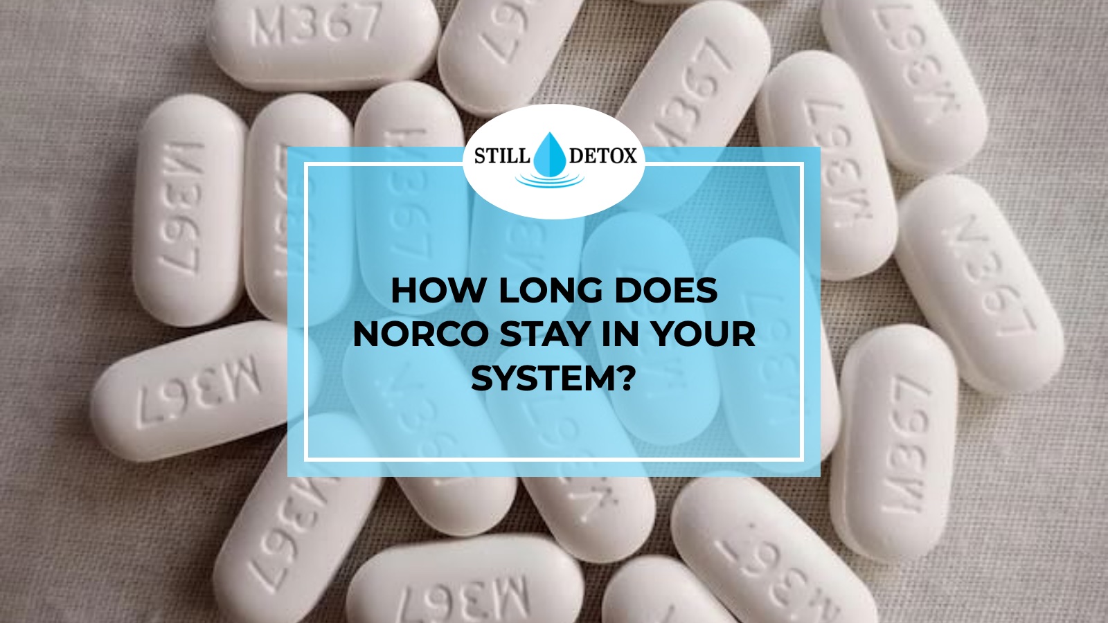 How long does Norco stay in your system? title card from Still Detox