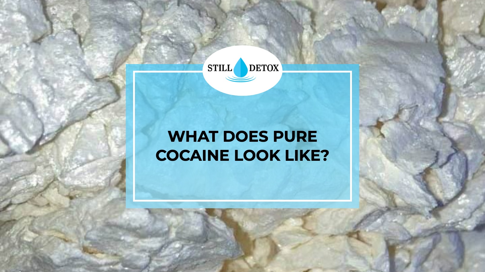What does pure cocaine look like? title card from Still Detox